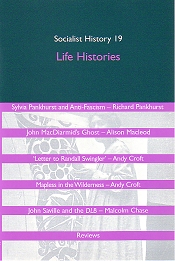 Front cover of Socialist History No 19